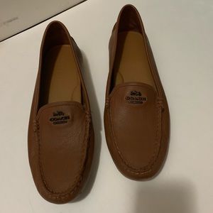 Brown coach loafers